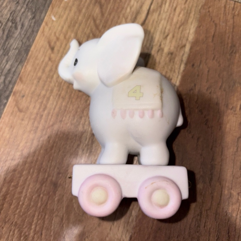 Precious Moments Birthday Train Age 4 May Your Birthday Be Gigantic Elephant ‘85